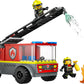 LEGO City 60463 Autopompa con Scala, Camion Giocattolo dei Pompieri con 2 Minifigure, Giochi Educativi per Bambini da 4 Anni