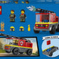 LEGO City 60463 Autopompa con Scala, Camion Giocattolo dei Pompieri con 2 Minifigure, Giochi Educativi per Bambini da 4 Anni
