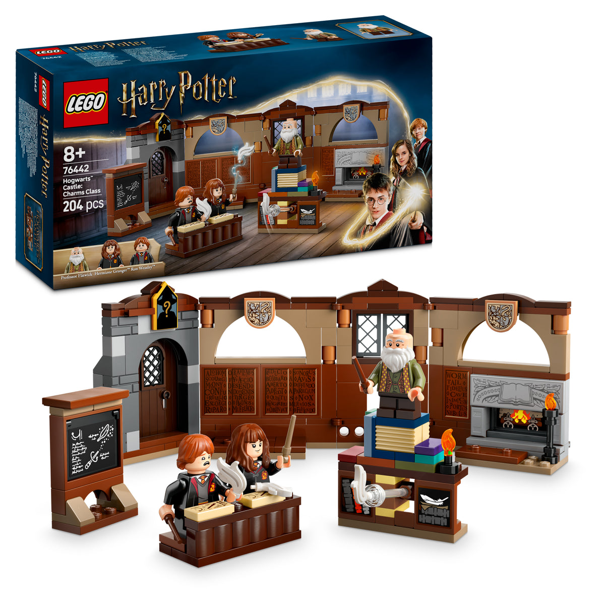 LEGO Harry Potter Castello di Hogwarts: Lezione di Incantesimi con 3 Minifigure e Funzione di levitazione, Giochi Bambini 8+