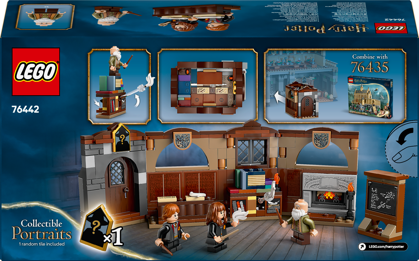 LEGO Harry Potter Castello di Hogwarts: Lezione di Incantesimi con 3 Minifigure e Funzione di levitazione, Giochi Bambini 8+