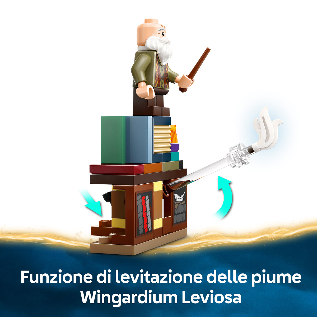 LEGO Harry Potter Castello di Hogwarts: Lezione di Incantesimi con 3 Minifigure e Funzione di levitazione, Giochi Bambini 8+
