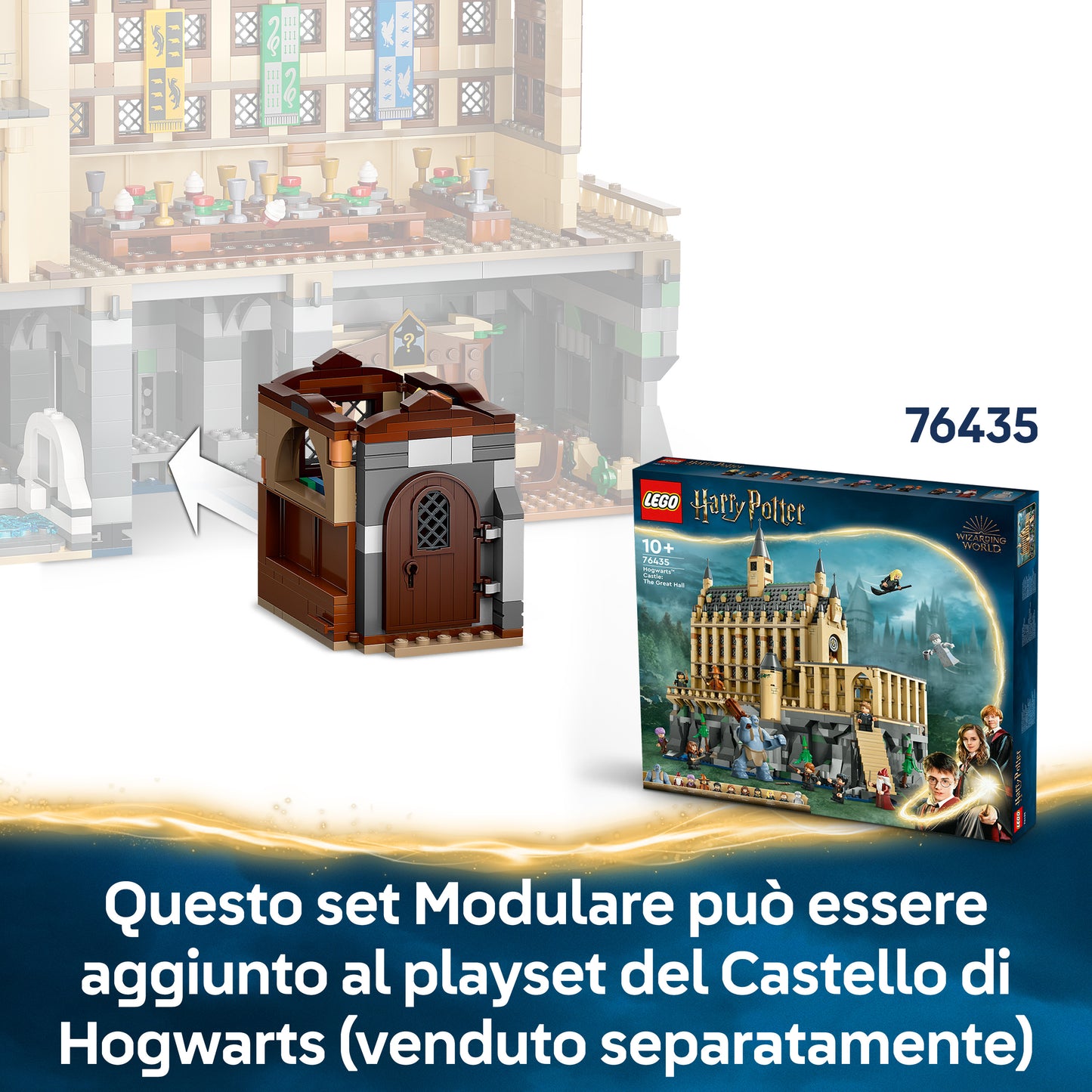 LEGO Harry Potter Castello di Hogwarts: Lezione di Incantesimi con 3 Minifigure e Funzione di levitazione, Giochi Bambini 8+