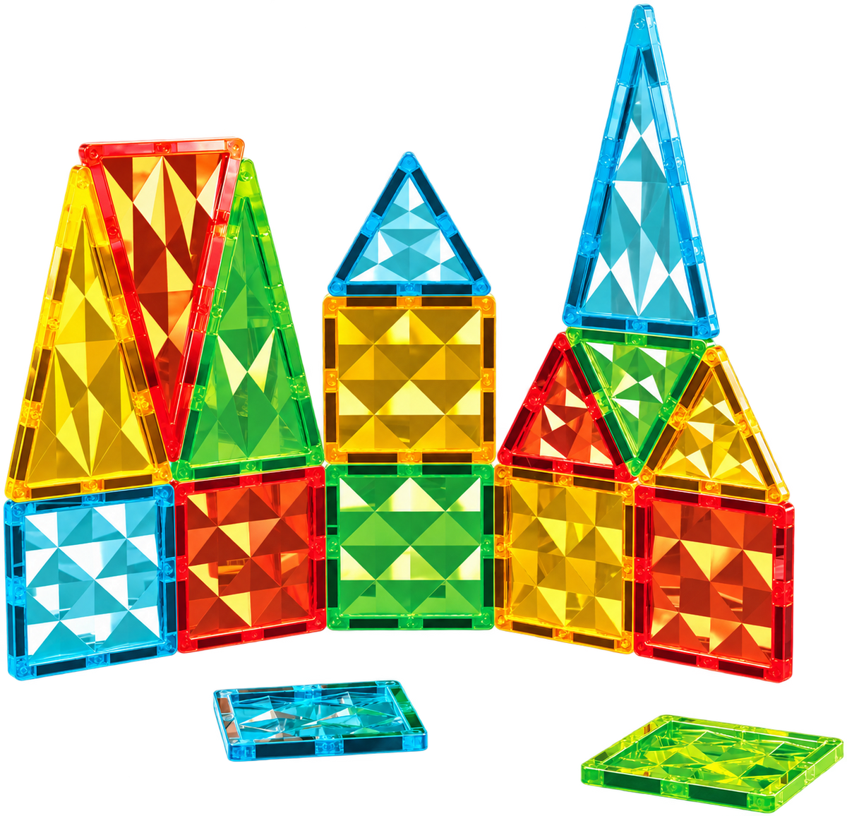 Geomag Magnetic Tiles Gems – Set 16 Pezzi
