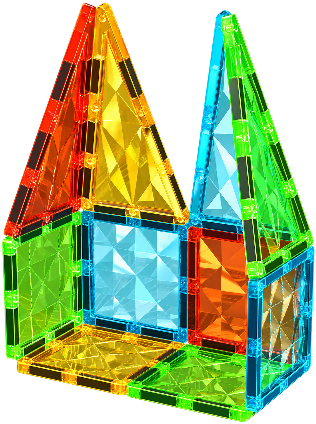 Geomag Magnetic Tiles Gems – Set 16 Pezzi