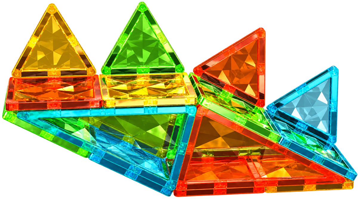Geomag Magnetic Tiles Gems – Set 16 Pezzi