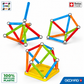 Geomag Supercolor Recycled 25 Pezzi – Costruzioni Magnetiche con Scatola Porta Pezzi