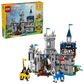 LEGO Creator 3 in 1 Castello del Cavaliere Medievale - Giocattolo Trasformabile in Scena di Torneo o in Villaggio - Include 6 Minifigure - Regalo Creativo per Bambini e Bambine da 9 Anni in su - 31168