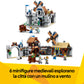 LEGO Creator 3 in 1 Castello del Cavaliere Medievale - Giocattolo Trasformabile in Scena di Torneo o in Villaggio - Include 6 Minifigure - Regalo Creativo per Bambini e Bambine da 9 Anni in su - 31168