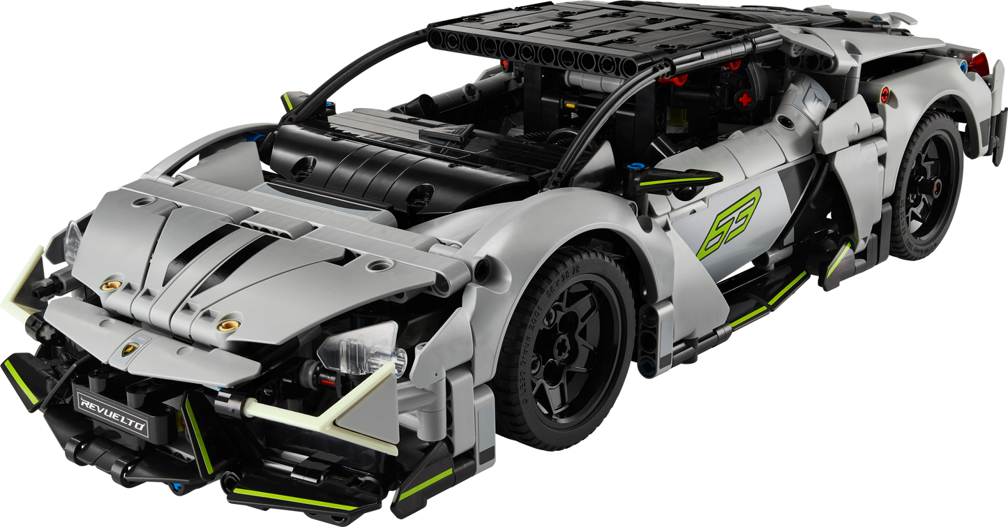 LEGO Technic Super Sports Car Lamborghini Revuelto - Macchina Giocattolo - Modello di Auto Telecomandata con Luci, Sterzo e Batteria Ricaricabile - Regalo per Bambini da 10 Anni in su - 42214