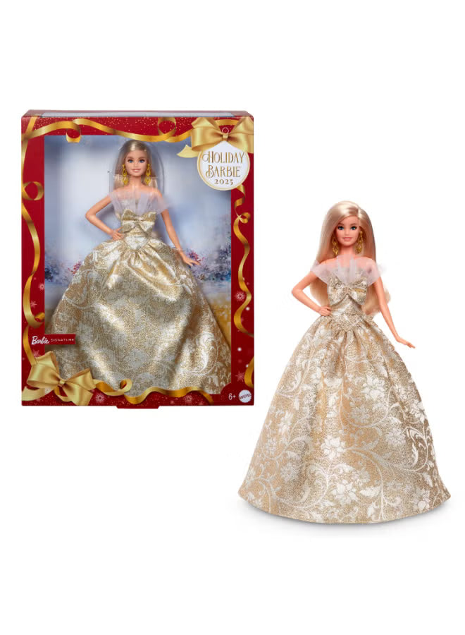 Barbie Signature Magia delle Feste 2025 – Bambola Bionda da Collezione JBH95