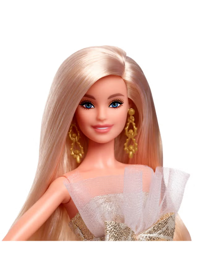 Barbie Signature Magia delle Feste 2025 – Bambola Bionda da Collezione JBH95