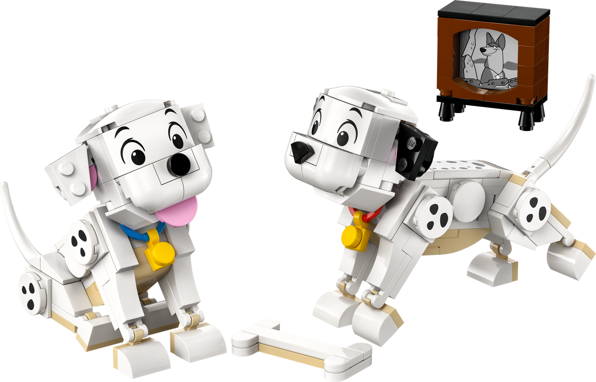 LEGO ǀ Disney 43271 Pongo e Peggy - La Carica dei Cento e Uno, Animali Giocattolo, Regalo per Bambine e Bambini da 6+ Anni