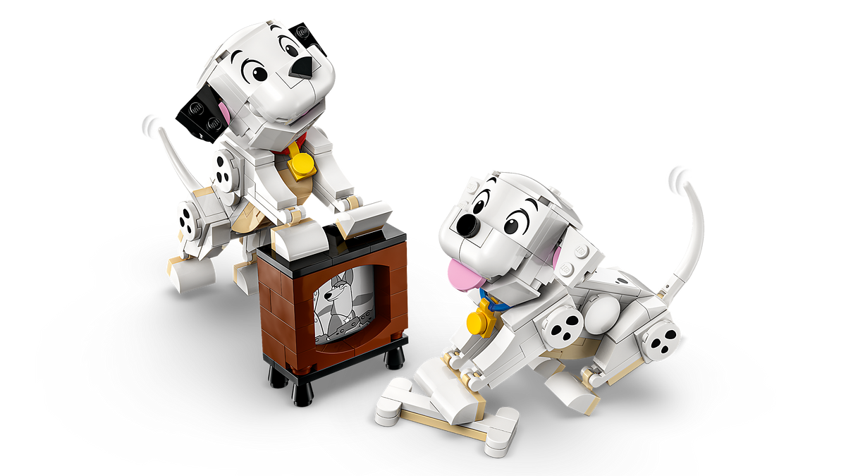 LEGO ǀ Disney 43271 Pongo e Peggy - La Carica dei Cento e Uno, Animali Giocattolo, Regalo per Bambine e Bambini da 6+ Anni
