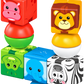 Geomag Magicube Stacking Safari – Costruzioni Magnetiche con Animali 10 Pezzi