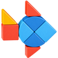 Geomag Magicube Shapes Animals – Costruzioni Magnetiche 9 Pezzi in Plastica Riciclata