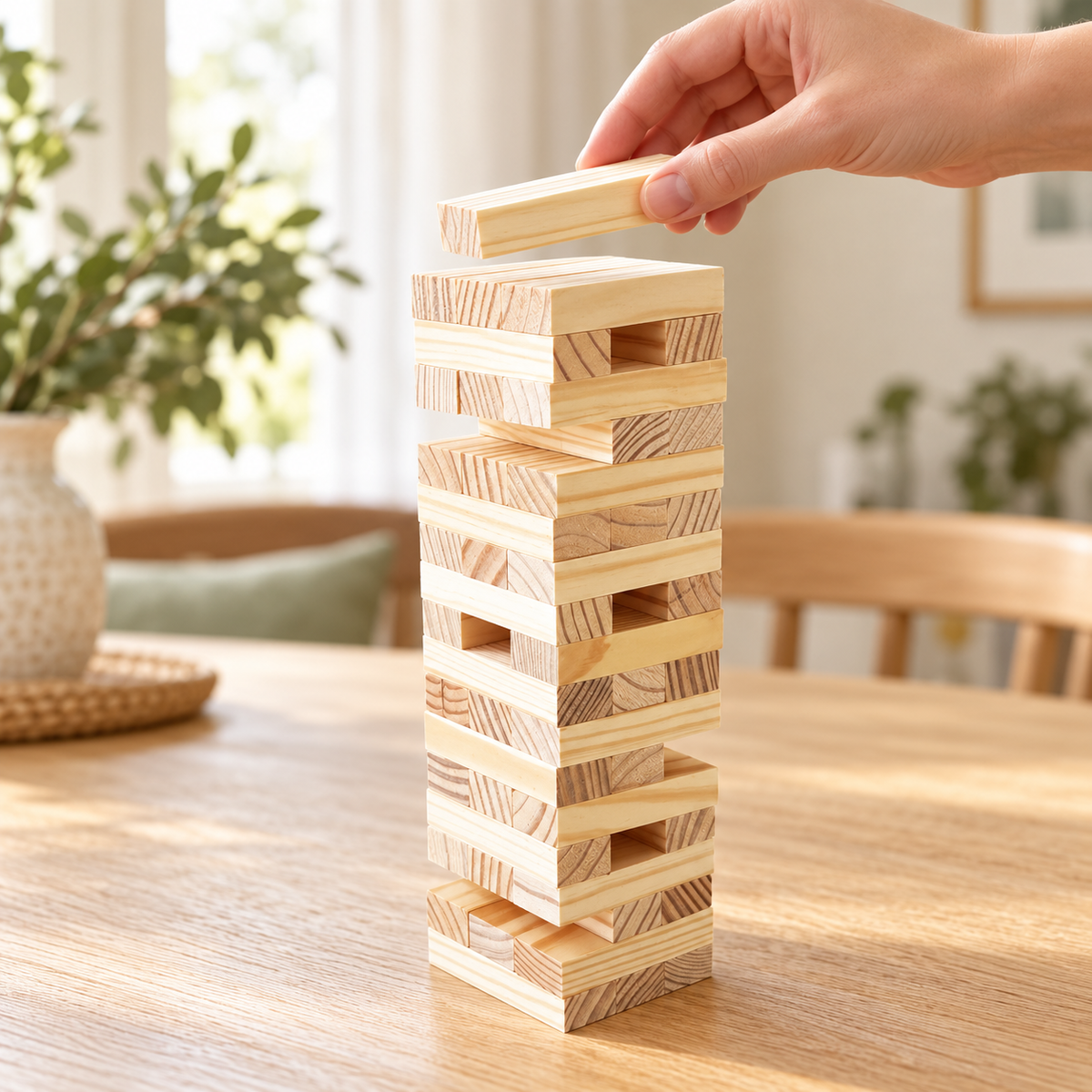 Goliath Jumbling Tower – Torre Instabile in Legno con 48 Blocchi