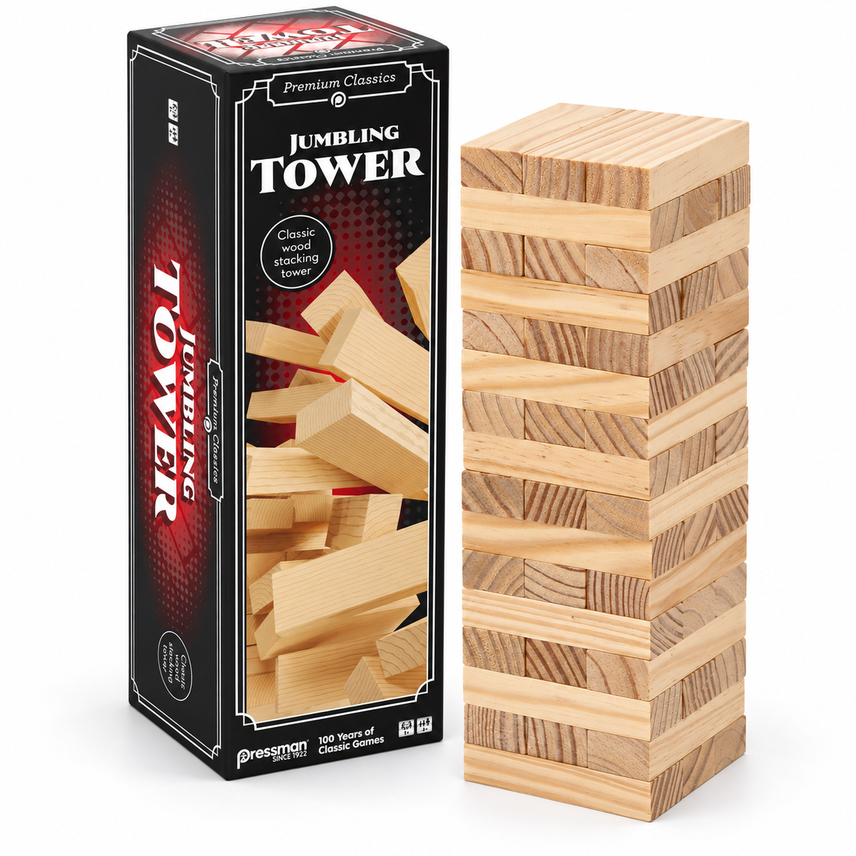 Goliath Jumbling Tower – Torre Instabile in Legno con 48 Blocchi