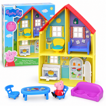 Peppa Pig Casa di Famiglia – Playset con Personaggio e 6 Accessori Hasbro
