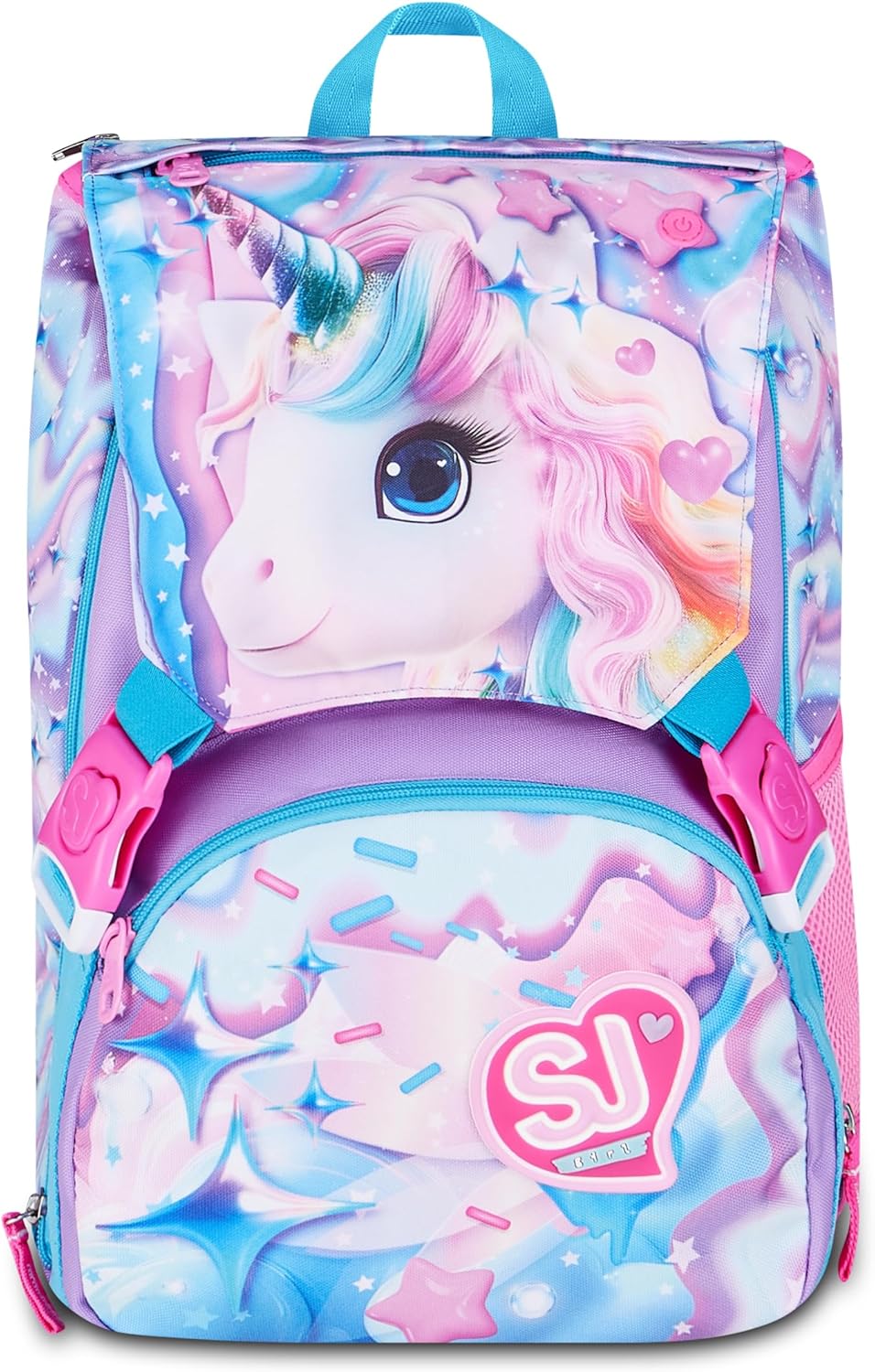 Zaino Seven SJ Gang Glow LED Unicorn Girl Estensibile 24L