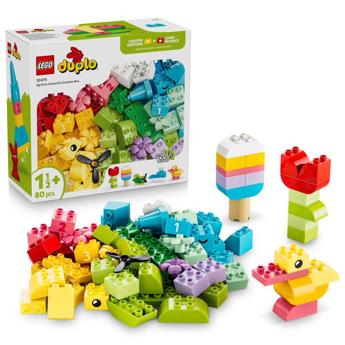 LEGO DUPLO 10479 Scatola Creativa Colorata, Giochi Didattici per lo Sviluppo della Motricità Fine, Regalo Bambini da 1+ Anni
