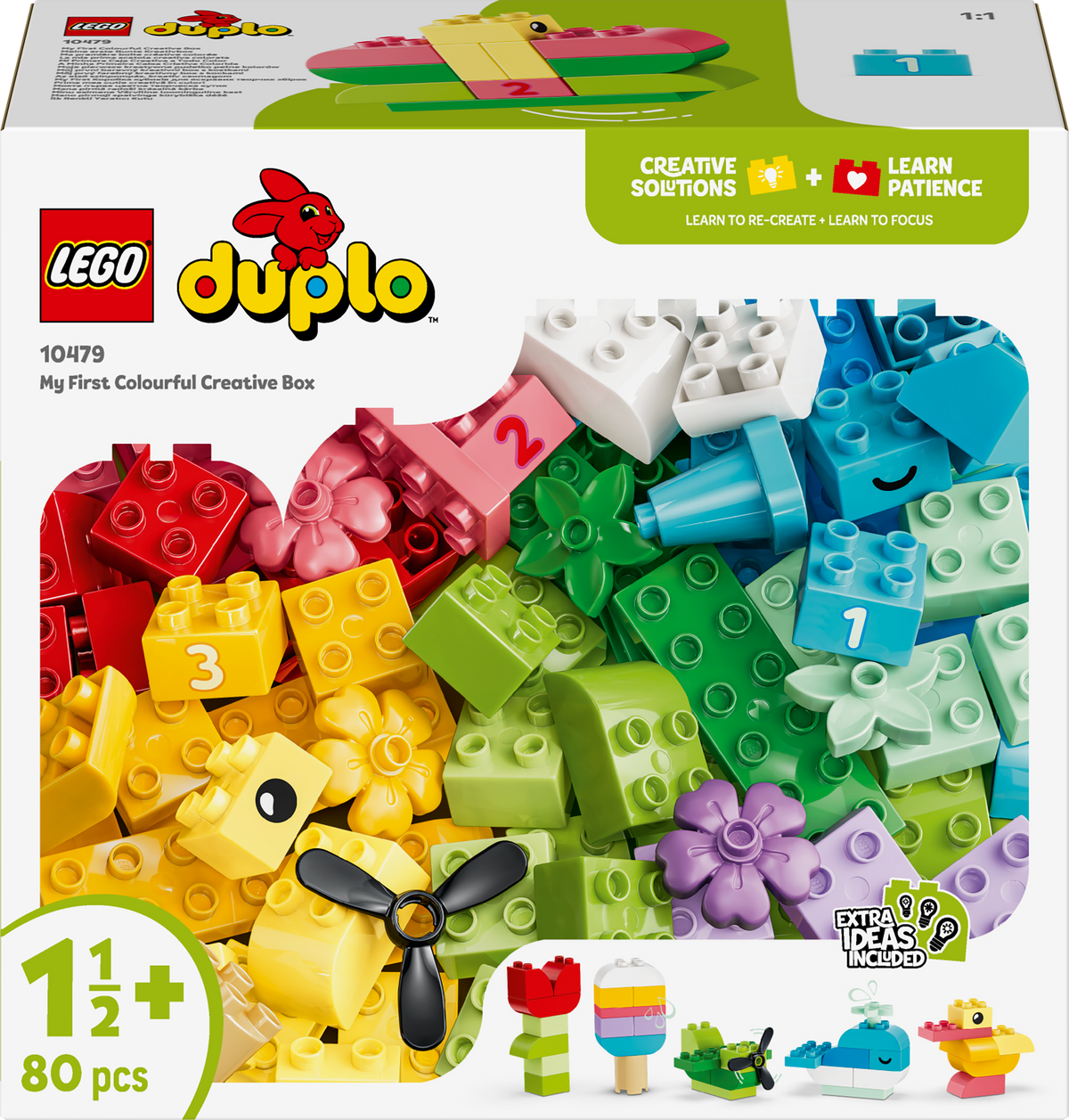 LEGO DUPLO 10479 Scatola Creativa Colorata, Giochi Didattici per lo Sviluppo della Motricità Fine, Regalo Bambini da 1+ Anni