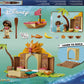 LEGO | Disney Vaiana 43282 Casa del Villaggio e Barca Giocattolo, Gioco Didattico con 2 Mini Bamboline e Pua, Regalo da 4+