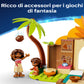 LEGO | Disney Vaiana 43282 Casa del Villaggio e Barca Giocattolo, Gioco Didattico con 2 Mini Bamboline e Pua, Regalo da 4+