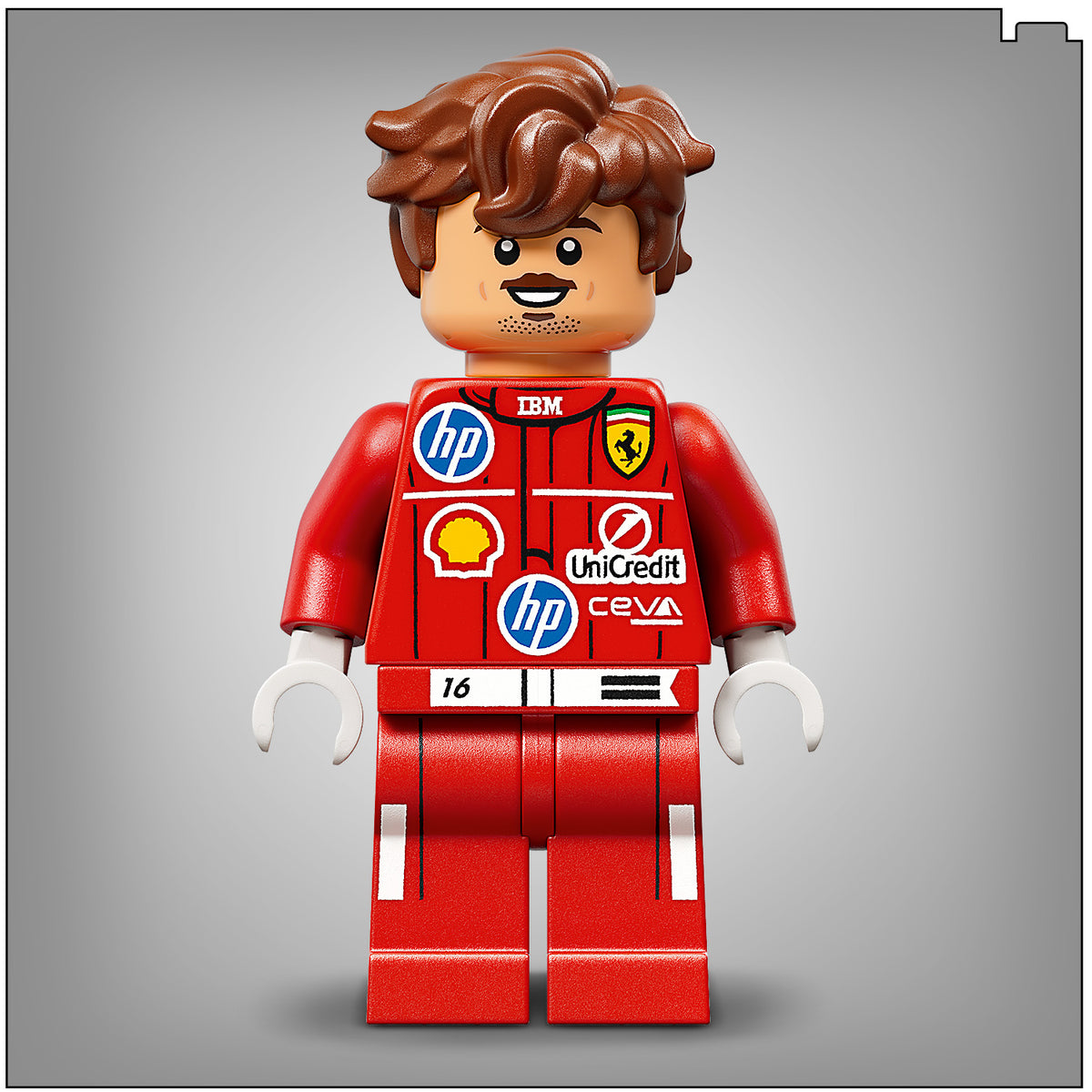 LEGO Editions 43014 Casco di Charles Leclerc Scuderia Ferrari HP con Minifigure F1 da Collezione, Regalo Ragazzi e Fan 14+