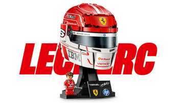 LEGO Editions 43014 Casco di Charles Leclerc Scuderia Ferrari HP con Minifigure F1 da Collezione, Regalo Ragazzi e Fan 14+