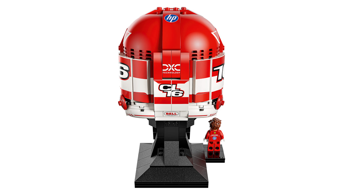 LEGO Editions 43014 Casco di Charles Leclerc Scuderia Ferrari HP con Minifigure F1 da Collezione, Regalo Ragazzi e Fan 14+