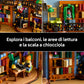 LEGO Icons 11379 Libreria: Book Nook, Reggilibri da Mensola Decorativo 3D per Adulti con 2 Minifigure, Idea Regalo Fai da Te