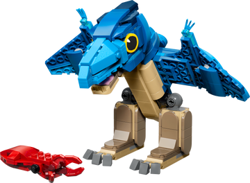 LEGO Jurassic World 77977 Dinosauro Bebè: Pteranodonte, Giocattolo Interattivo con Action Figure e Calamaro, Regalo da 7+