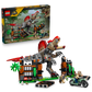LEGO Jurassic World 77982 Fuga dal Dinosauro Spinosauro, Giocattolo Interattivo con Dino, Moto e 2 Minifigure, Regalo da 9+