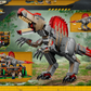 LEGO Jurassic World 77982 Fuga dal Dinosauro Spinosauro, Giocattolo Interattivo con Dino, Moto e 2 Minifigure, Regalo da 9+