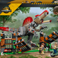 LEGO Jurassic World 77982 Fuga dal Dinosauro Spinosauro, Giocattolo Interattivo con Dino, Moto e 2 Minifigure, Regalo da 9+