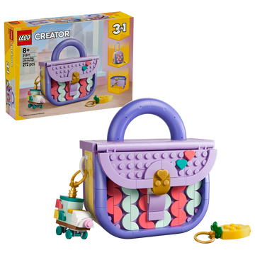 LEGO Creator 31391 3in1 Borsetta alla Moda Portaoggetti, Gioco Trasformabile in Trolley o Portaoggetti, Regalo Bambini 8+