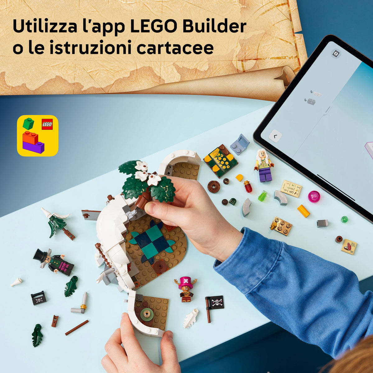 LEGO ONE PIECE 75641 Il Nascondiglio del Dottor Hillk, Gioco da Collezione con 3 Minifigure, Regalo per Bambini e Bambine 9+