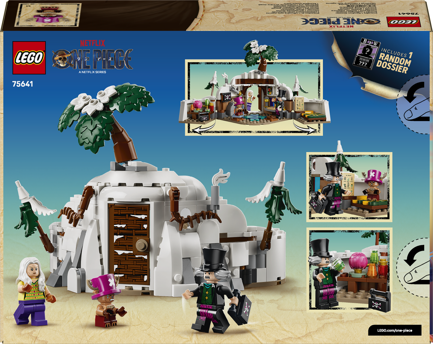 LEGO ONE PIECE 75641 Il Nascondiglio del Dottor Hillk, Gioco da Collezione con 3 Minifigure, Regalo per Bambini e Bambine 9+