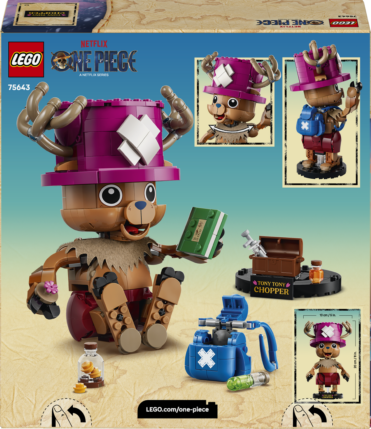 LEGO ONE PIECE 75643 TonyTony Chopper, Action Figure Giocattolo da Collezione, Regalo per Bambini e Bambine da 9 Anni in su