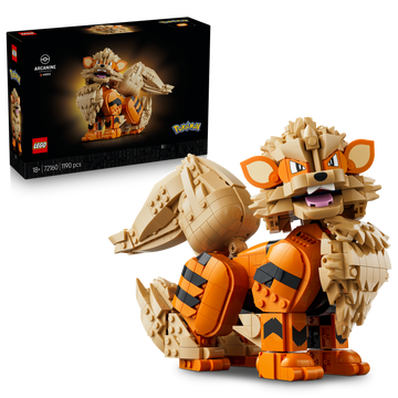 LEGO Pokémon 72160 Arcanine, Action Figure da Costruire per Adulti con Parti Snodabili, Idea Regalo per Gamer da Collezione