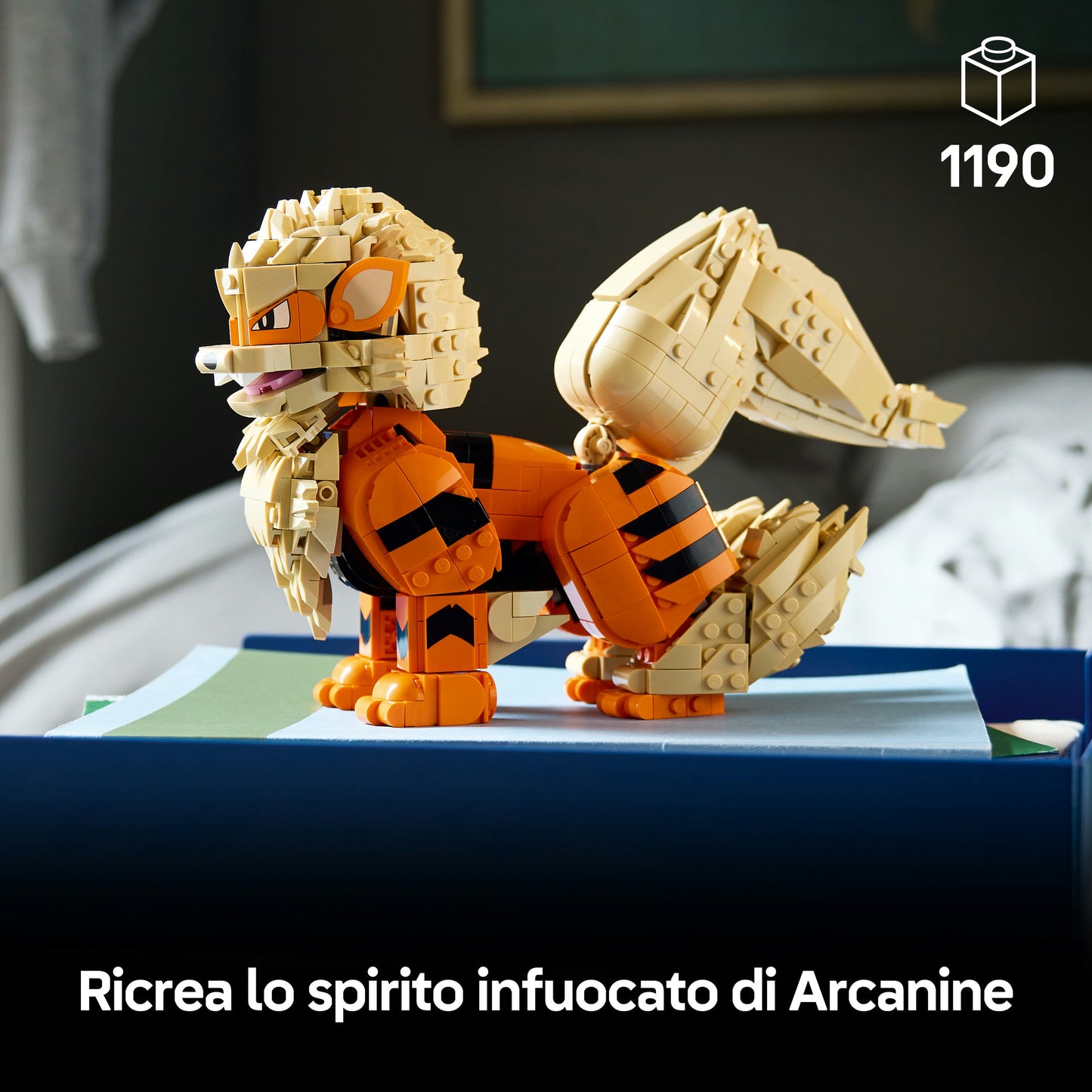 LEGO Pokémon 72160 Arcanine, Action Figure da Costruire per Adulti con Parti Snodabili, Idea Regalo per Gamer da Collezione