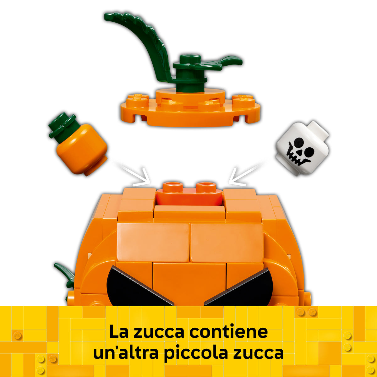 LEGO 40822 Furgone di Halloween Giocattolo, Kit Arti e Mestieri con Zucca e Minifigure del Contadino, Regalo per Bambini 8+