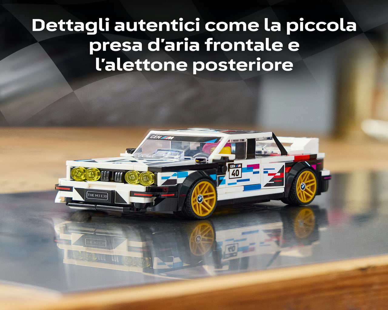 LEGO Speed Champions 77263 BMW M3 (E30), Macchina Giocattolo con Minifigure da Collezione, Regalo per Bambini e Fan da 9 Anni