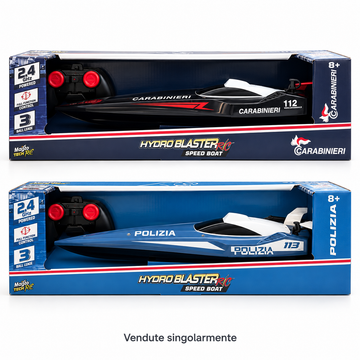 Maisto Tech Hydroblaster – Motoscafo Radiocomandato Polizia o Carabinieri 2,4 GHz