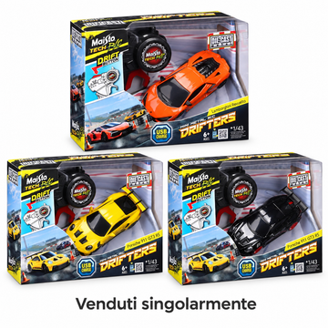 Maisto Tech Mini Metal Drifters – Auto Radiocomandata 1:43 in Metallo con Ricarica USB