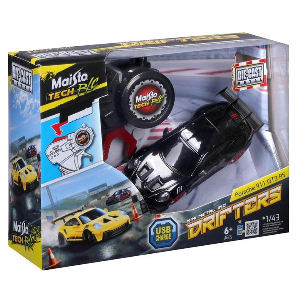 Maisto Tech Mini Metal Drifters – Auto Radiocomandata 1:43 in Metallo con Ricarica USB