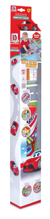 Bburago BB Junior Ferrari City Playmat – Tappeto Gioco 100 × 70 cm con Macchinina LaFerrari