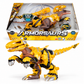 ARMORSAURS 552284 – Blaze Raptor Giallo Armor-Up con Armatura Rimovibile e Azione Morso