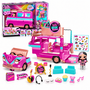 L.O.L. Surprise! Music Festival Tour Bus 249757 – Playset 5 in 1 con Bambolina Esclusiva