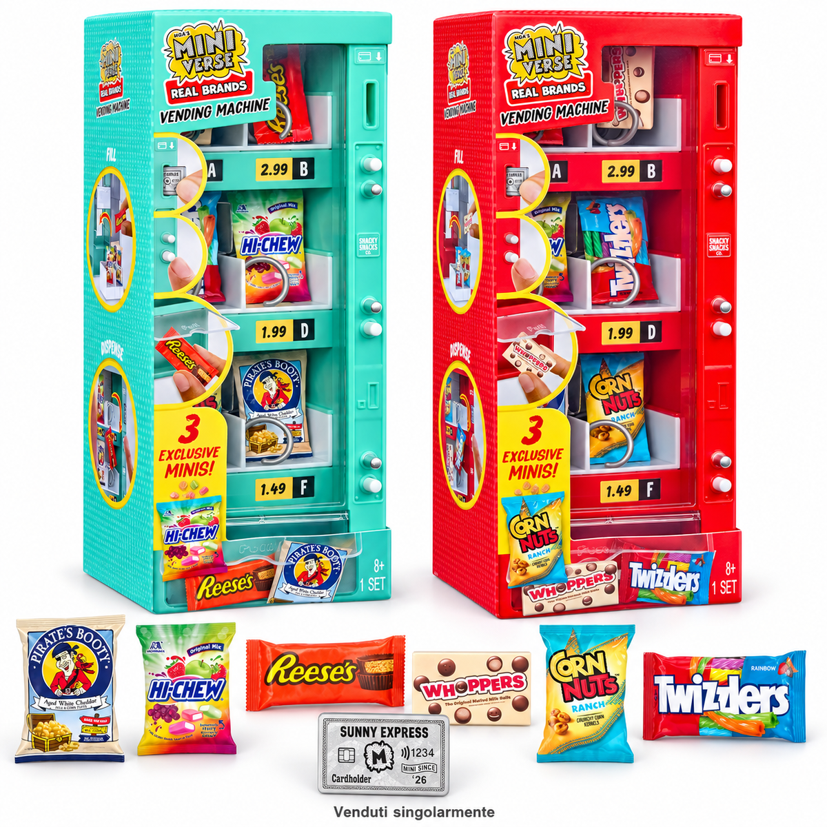 MGA’s Miniverse Real Brands 247937 – Distributore Automatico con 3 Mini Snack Assortito